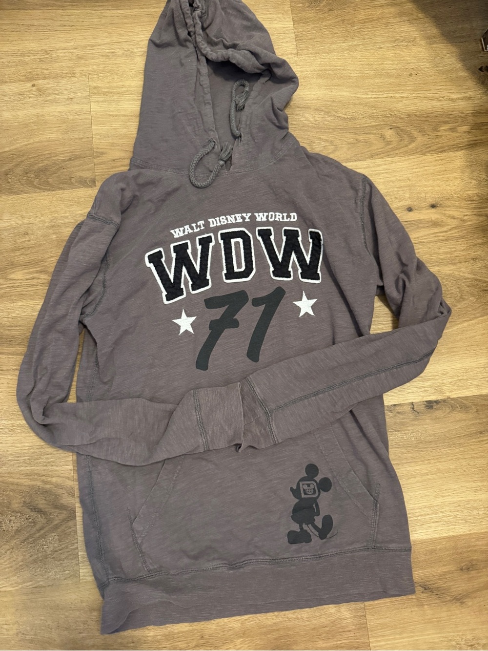 Disney Parks Hooded Pullover in Charcoal Gray